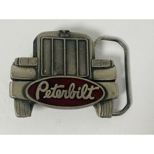 Peterbilt Truck Grill Belt Buckle 1987 Made In USA Vintage
